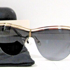 New Balmain BL2108B 01 Women's Gold Red Cat Eye Sunglasses with Cloth, COA Case